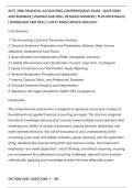 ACCT 2000 FINANCIAL ACCOUNTING COMPREHENSIVE EXAM &ndash; QUESTIONS&NewLine;AND ANSWERS &vert; VERIFIED AND WELL DETAILED ANSWERS &vert; PLUS RATIONALES&NewLine;&vert; DOWNLOAD AND PASS &vert; LATEST EXAM UPDATE 2026&sol;2027