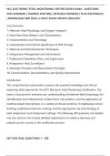 NCC ELECTRONIC FETAL MONITORING CERTIFICATION EXAM &ndash; QUESTIONS&NewLine;AND ANSWERS &vert; VERIFIED AND WELL DETAILED ANSWERS &vert; PLUS RATIONALES&NewLine;&vert; DOWNLOAD AND PASS &vert; LATEST EXAM UPDATE 2026&sol;2027