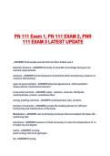 PN 111 Exam 1&comma; PN 111 EXAM 2&comma; PNR 111 EXAM 3 LATEST UPDATE