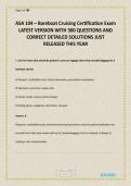 ASA 104 &ndash; Bareboat Cruising Certification Exam LATEST VERSION WITH 300 QUESTIONS AND CORRECT DETAILED SOLUTIONS JUST RELEASED THIS YEAR&period;pdf&NewLine;&NewLine;Prepare for the ASA 104 Bareboat Cruising Certification Exam with this comprehensive study resource featuring 30
