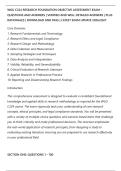 WGU C224 RESEARCH FOUNDATION OBJECTIVE ASSESSMENT EXAM &NewLine;QUESTIONS AND ANSWERS &vert; VERIFIED AND WELL DETAILED ANSWERS &vert; PLUS&NewLine;RATIONALES &vert; DOWNLOAD AND PASS &vert; LATEST EXAM UPDATE 2026&sol;2027