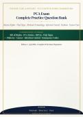 PCA Exam 2026&sol;2027 Premium Complete Practice Question Bank with Answers & Rationales&NewLine;&NewLine;