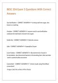 BESC 204 Exam 3 Questions With Correct Answers&period;