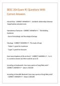 BESC 204 Exam -1 Questions With Correct Answers&period;
