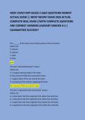 WEST COAST EMT BLOCK 2 QUIZ QUESTIONS NEWEST ACTUAL EXAM &vert;&vert; MOST RECENT EXAM 2026 ACTUAL COMPLETE REAL EXAM &sol;&sol;WITH COMPLETE QUESTIONS AND CORRECT ANSWERS &lpar;ALREADY GRADED A&plus;&rpar; &vert; GUARANTEED SUCCESS&excl;&excl;