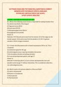 SLP PRAXIS EXAM 2026 TEST BANK REAL QUESTIONS & CORRECT &NewLine;ANSWERS WITH RATIONALES SPEECH-LANGUAGE  &NewLine;PATHOLOGY CERTIFICATION STUDY GUIDE&vert; &NewLine; LATEST UPDATE 2026&sol;2027
