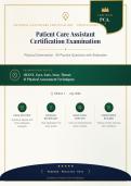 PCA Certification 2026&sol;2027 Premium Physical Examination Practice Question Bank with Verified Answers&NewLine;&NewLine;