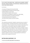 CLR 110 CLARITY DATA MODEL EXAM &ndash; QUESTIONS AND ANSWERS &vert; VERIFIED&NewLine;AND WELL DETAILED ANSWERS &vert; PLUS RATIONALES &vert; DOWNLOAD AND PASS &vert;&NewLine;LATEST EXAM UPDATE 2026&sol;2027