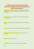SDI COMPUTER NITROX EXAM LATEST 2026 UPDATED &NewLine;QUESTIONS AND VERIFIED 100&percnt; SOLUTIONS &lpar;2026&sol;2027&rpar; &vert;A&plus; &NewLine;GRADED &vert;GUARANTEED PASS 