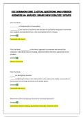 CCC COMMON CORE  &vert;ACTUAL QUESTIONS AND VERIFIED ANSWERS&vert;A&plus; GRADED&vert; BRAND NEW 2026&sol;2027 UPDATE