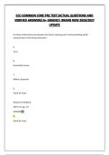 CCC COMMON CORE BUNDLE&vert;ACTUAL QUESTIONS AND VERIFIED ANSWERS&vert; BRAND NEW 2026&sol;2027 UPDATE