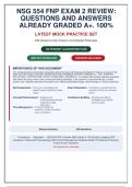 NSG 554 FNP Exam 2 Review&colon; 246 Questions with Verified Answers & Rationales &lpar;Latest Guidelines&rpar;