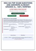 NSG 554 FNP Exam&colon; 198 Practice Questions & Answers with Detailed Rationales &vert; Updated for Latest Guidelines