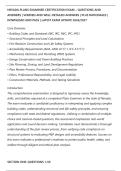 NEVADA PLANS EXAMINER CERTIFICATION EXAM &ndash; QUESTIONS AND&NewLine;ANSWERS &vert; VERIFIED AND WELL DETAILED ANSWERS &vert; PLUS RATIONALES &vert;&NewLine;DOWNLOAD AND PASS &vert; LATEST EXAM UPDATE 2026&sol;2027