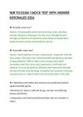 NUR 113 EXAM 1 MOCK TEST WITH ANSWER&NewLine;RATIONALES 2026