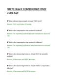 NUR 113 EXAM 2 COMPREHENSIVE STUDY&NewLine;GUIDE 2026