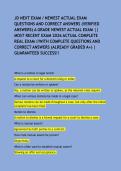 JD NEXT EXAM &sol; NEWEST ACTUAL EXAM QUESTIONS AND CORRECT ANSWERS &lpar;VERIFIED ANSWERS&rpar; A GRADE NEWEST ACTUAL EXAM &vert;&vert; MOST RECENT EXAM 2026 ACTUAL COMPLETE REAL EXAM &sol;&sol;WITH COMPLETE QUESTIONS AND CORRECT ANSWERS &lpar;ALREADY GRADED A&plus;&rpar; &vert; GUARANTEED SUCCESS&excl;&excl;