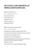 NUR 113 EXAM 2 CORE FUNDAMENTALS OF&NewLine;NURSING CONCEPTS REVIEW 2026