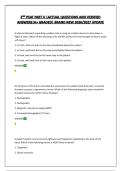 2ND PEAT PART V &vert;ACTUAL QUESTIONS AND VERIFIED ANSWERS&vert;A&plus; GRADED&vert; BRAND NEW 2026&sol;2027 UPDATE