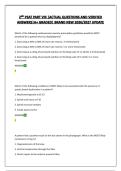 2ND PEAT PART VIII &vert;ACTUAL QUESTIONS AND VERIFIED ANSWERS&vert;A&plus; GRADED&vert; BRAND NEW 2026&sol;2027 UPDATE