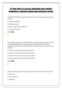 2ND PEAT PART VII &vert;ACTUAL QUESTIONS AND VERIFIED ANSWERS&vert;A&plus; GRADED&vert; BRAND NEW 2026&sol;2027 UPDATE