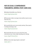 NUR 150 EXAM 2 COMPREHENSIVE&NewLine;FUNDAMENTAL NURSING STUDY GUIDE 2026