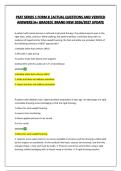 PEAT SERIES 1 FORM B &vert;ACTUAL QUESTIONS AND VERIFIED ANSWERS&vert;A&plus; GRADED&vert; BRAND NEW 2026&sol;2027 UPDATE