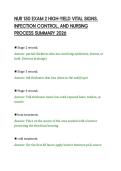 NUR 150 EXAM 2 HIGH-YIELD VITAL SIGNS&comma;&NewLine;INFECTION CONTROL&comma; AND NURSING&NewLine;PROCESS SUMMARY 2026
