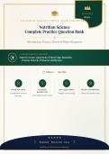 Nutrition Science 2026&sol;2027 &ndash; Complete Practice Question Bank with Verified Answers&NewLine;&NewLine;