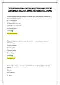 PROPHECY LPN&sol;LVN A &vert;ACTUAL QUESTIONS AND VERIFIED ANSWERS&vert;A&plus; GRADED&vert; BRAND NEW 2026&sol;2027 UPDATE