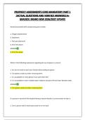 PROPHECY ASSESSMENTS CORE MANDATORY PART 1 &vert;ACTUAL QUESTIONS AND VERIFIED ANSWERS&vert;A&plus; GRADED&vert; BRAND NEW 2026&sol;2027 UPDATE