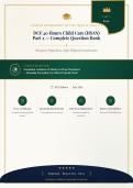 DCF 40 Hours Child Care HSAN 2026&sol;2027 &ndash; Complete Practice Question Bank with Verified Answers&NewLine;&NewLine;