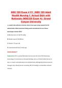 NSG 320 Exam 4 V1 &vert; NSG 320 Adult &NewLine;Health Nursing I &vert; Actual Q&A with &NewLine;Rationale &lpar;NSG320 Exam 4&rpar; &vert; Grand &NewLine;Canyon University