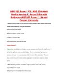 NSG 320 Exam 1 V1&ndash;V3 &vert; NSG 320 Adult Health Nursing I &vert; Grand Canyon University &vert; Actual Q&A with Rationale &lpar;NSG320 Exam 1&rpar;