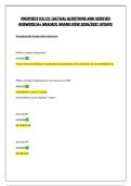 PROPHECY ICU CV &vert;ACTUAL QUESTIONS AND VERIFIED ANSWERS&vert;A&plus; GRADED&vert; BRAND NEW 2026&sol;2027 UPDATE