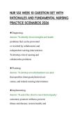 NUR 155 WEEK 10 QUESTION SET WITH&NewLine;RATIONALES AND FUNDAMENTAL NURSING&NewLine;PRACTICE SCENARIOS 2026