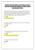PROPHECY TRAUMA GENERAL ICU RN EXAM V2 &vert;ACTUAL QUESTIONS AND VERIFIED ANSWERS&vert;A&plus; GRADED&vert; BRAND NEW 2026&sol;2027 UPDATE