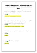 PROPHECY GENERAL ICU A V3 &vert;ACTUAL QUESTIONS AND VERIFIED ANSWERS&vert;A&plus; GRADED&vert; BRAND NEW 2026&sol;2027 UPDATE