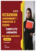 ECS2606 ASSIGNMENT 1 SEMESTER 2 2026 - COMPLETE ANSWERS