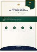 BIOD 121 Nutrition Final 2026&sol;2027 &ndash; Portage Learning Complete Practice Question Bank with Verified Answers&NewLine;&NewLine;