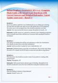 Relias&sol;Prophecy General ICU RN A v3 Actual Exam &vert; Complete Study Guide with Actual Exam Questions with Correct Answers and Detailed Rationales &vert; Latest Update 2026&sol;2027 - Rated A&plus;