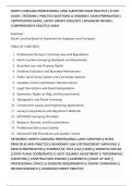 NORTH CAROLINA PROFESSIONAL LAND SURVEYOR EXAM PRACTICE &vert; STUDY&NewLine;GUIDE &vert; TESTBANK &vert; PRACTICE QUESTIONS & ANSWERS &vert; EXAM PREPARATION &vert;&NewLine;CERTIFICATION EXAM &vert; LATEST UPDATE 2026&sol;2027 &vert; ADVANCED REVIEW &vert;&NewLine;COMPREHENSIVE PRACTICE EXAM