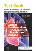 Test Bank - Clinical Manifestations and Assessment of Respiratory Disease&comma; 9th Edition&vert;&vert;Complete Guide A&plus;&vert;&vert;ISBN 978-0323871501&vert;&vert;Latest Edition&NewLine;