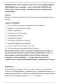ONTARIO PRIVATE INVESTIGATOR EXAM PRACTICE &vert; STUDY GUIDE &vert; TESTBANK &vert;&NewLine;PRACTICE QUESTIONS & ANSWERS &vert; EXAM PREPARATION &vert; CERTIFICATION&NewLine;EXAM &vert; LATEST UPDATE 2026&sol;2027 &vert; ADVANCED REVIEW &vert; COMPREHENSIVE&NewLine;PRACTICE EXAM
