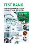 TEST BANK FOR MICROBIOLOGY FUNDAMENTALS A CLINICAL APPROACH 3RD EDITION BY COWAN ALL CHAPTERS&vert;&vert;COMPLETE GUIDE A&plus;&vert;&vert;LATEST EDITION