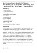 BASIC ARRHYTHMIA SENTARA TEST EXAM &vert;&NewLine;PRACTICE EXAM &vert; STUDY GUIDE &vert; TESTBANK &vert; LATEST&NewLine;UPDATE 2026&sol;2027 &vert; QUESTIONS & 100&percnt; CORRECT&NewLine;ANSWERS