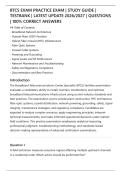 BTCS EXAM PRACTICE EXAM &vert; STUDY GUIDE &vert;&NewLine;TESTBANK &vert; LATEST UPDATE 2026&sol;2027 &vert; QUESTIONS&NewLine;&vert; 100&percnt; CORRECT ANSWERS