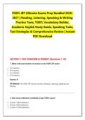 TOEFL iBT Ultimate Exams Prep Bundled 2026&ndash;&NewLine;2027 &vert; Reading&comma; Listening&comma; Speaking & Writing &NewLine;Practice Tests&comma; TOEFL Vocabulary Builder&comma; &NewLine;Academic English Study Guide&comma; Speaking Tasks&comma; &NewLine;Test Strategies & Comprehensive Review &vert; Instant &NewLine;PDF Download