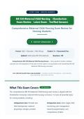 NR 330 Maternal Child Nursing Chamberlain Exam Review 2026&sol;2027 &vert; Latest Verified Questions & Answers