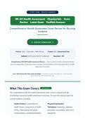 NR 301 Health Assessment Chamberlain Exam Review 2026&sol;2027 &vert; Latest Verified Questions & Answers